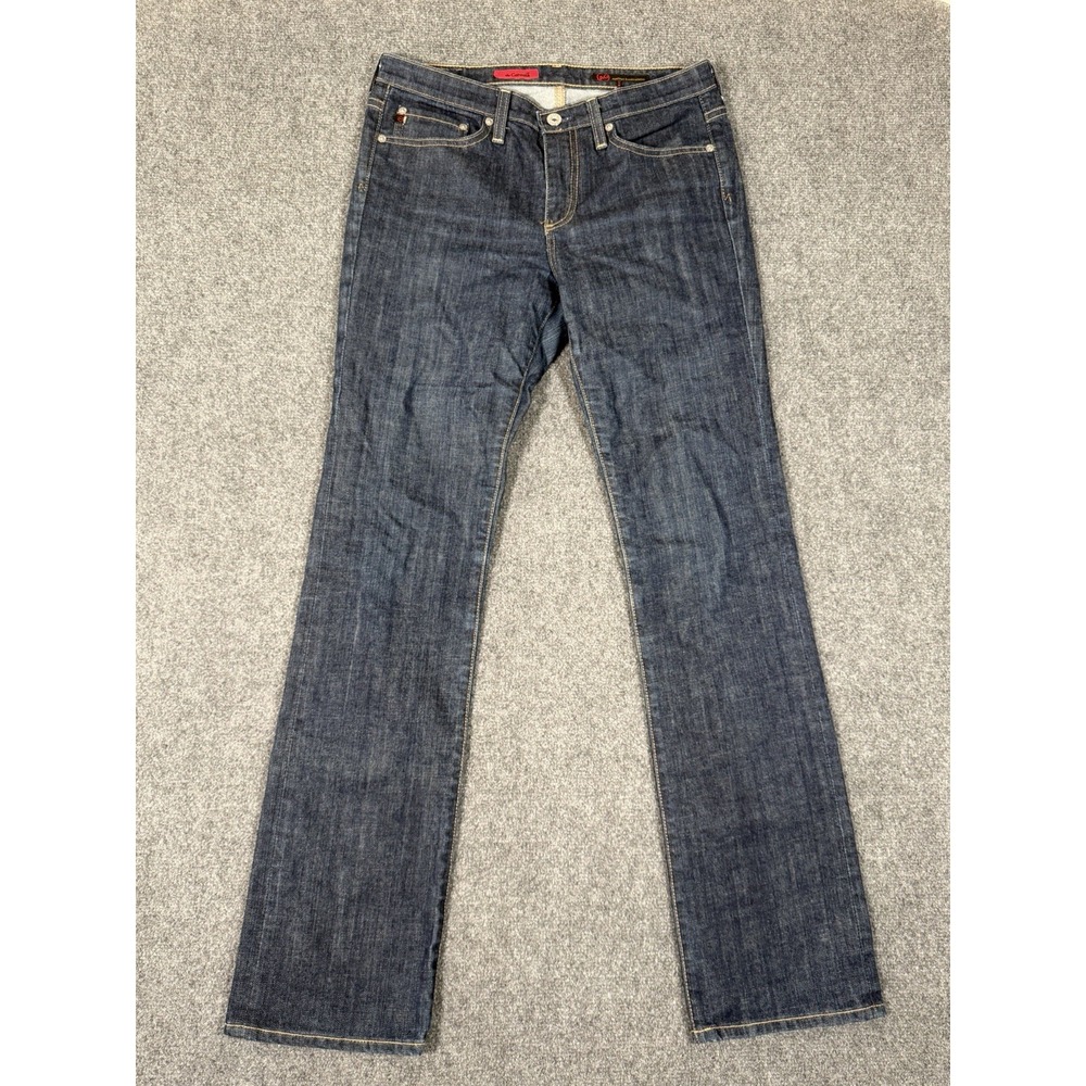 AG Adriano Goldschmied Jeans Women's 29R Mid Rise Straight Leg Stretch Denim USA